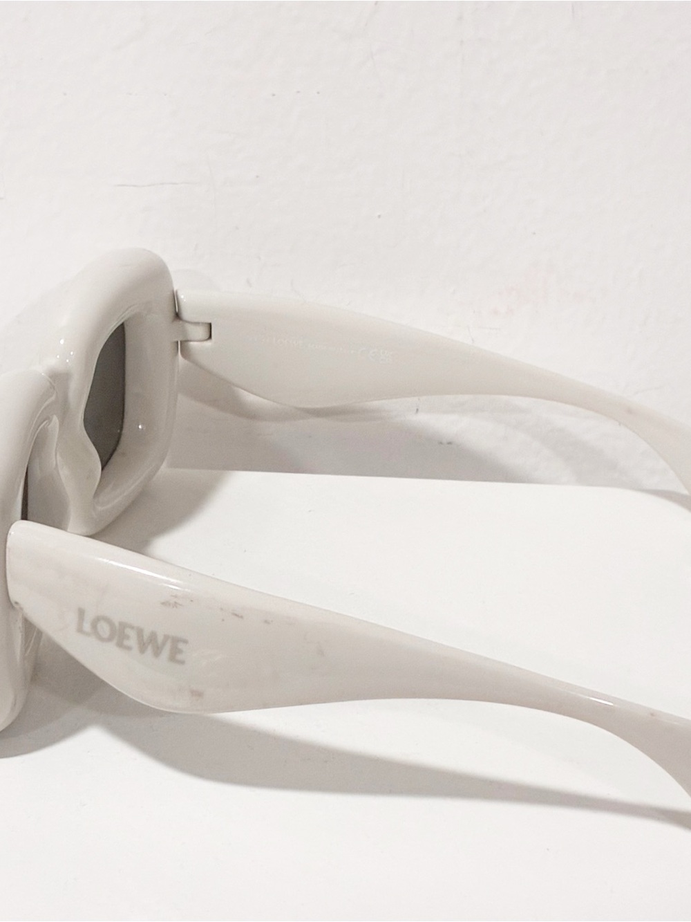 Loewe Inflated Rectangular‎ Square Sunglasses White - Picture 2 of 7